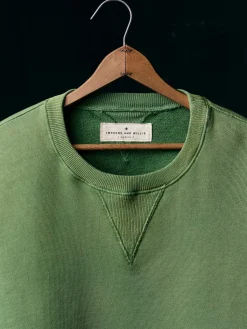 Imogene + Willie hilts sweatshirt sunfaded green