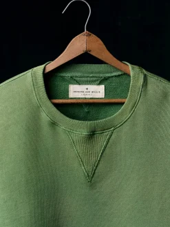 Women Imogene + Willie hilts sweatshirt sunfaded green
