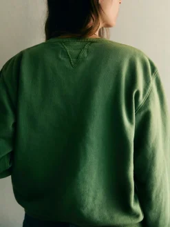 Women Imogene + Willie hilts sweatshirt sunfaded green