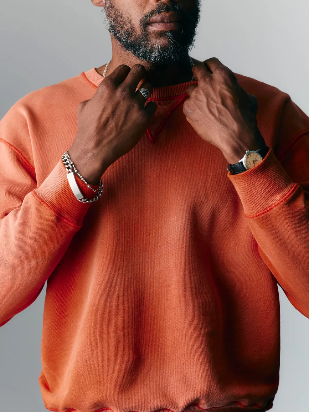Imogene + Willie hilts sweatshirt sunfaded red