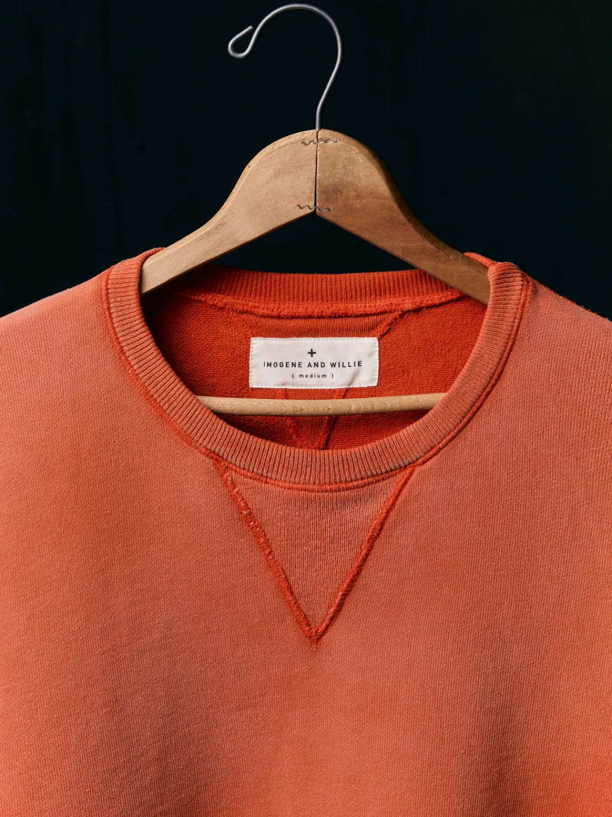 Imogene + Willie hilts sweatshirt sunfaded red