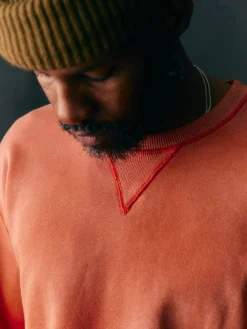 Imogene + Willie hilts sweatshirt sunfaded red