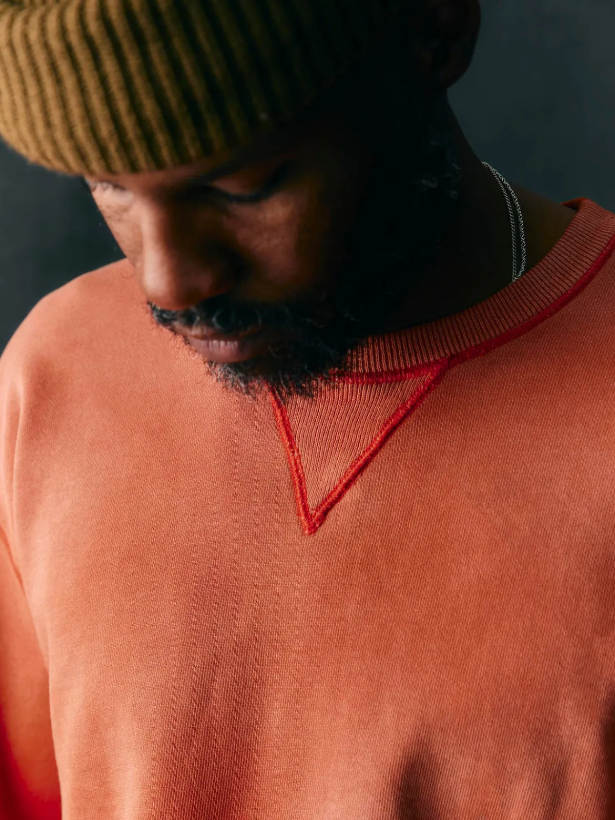 Imogene + Willie hilts sweatshirt sunfaded red