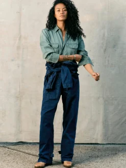 Women Imogene + Willie indigo ripstop coverall