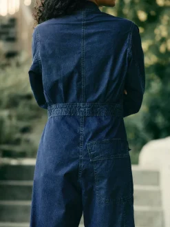 Women Imogene + Willie indigo ripstop coverall