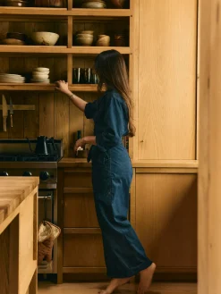 Women Imogene + Willie indigo ripstop coverall