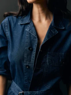 Women Imogene + Willie indigo ripstop coverall