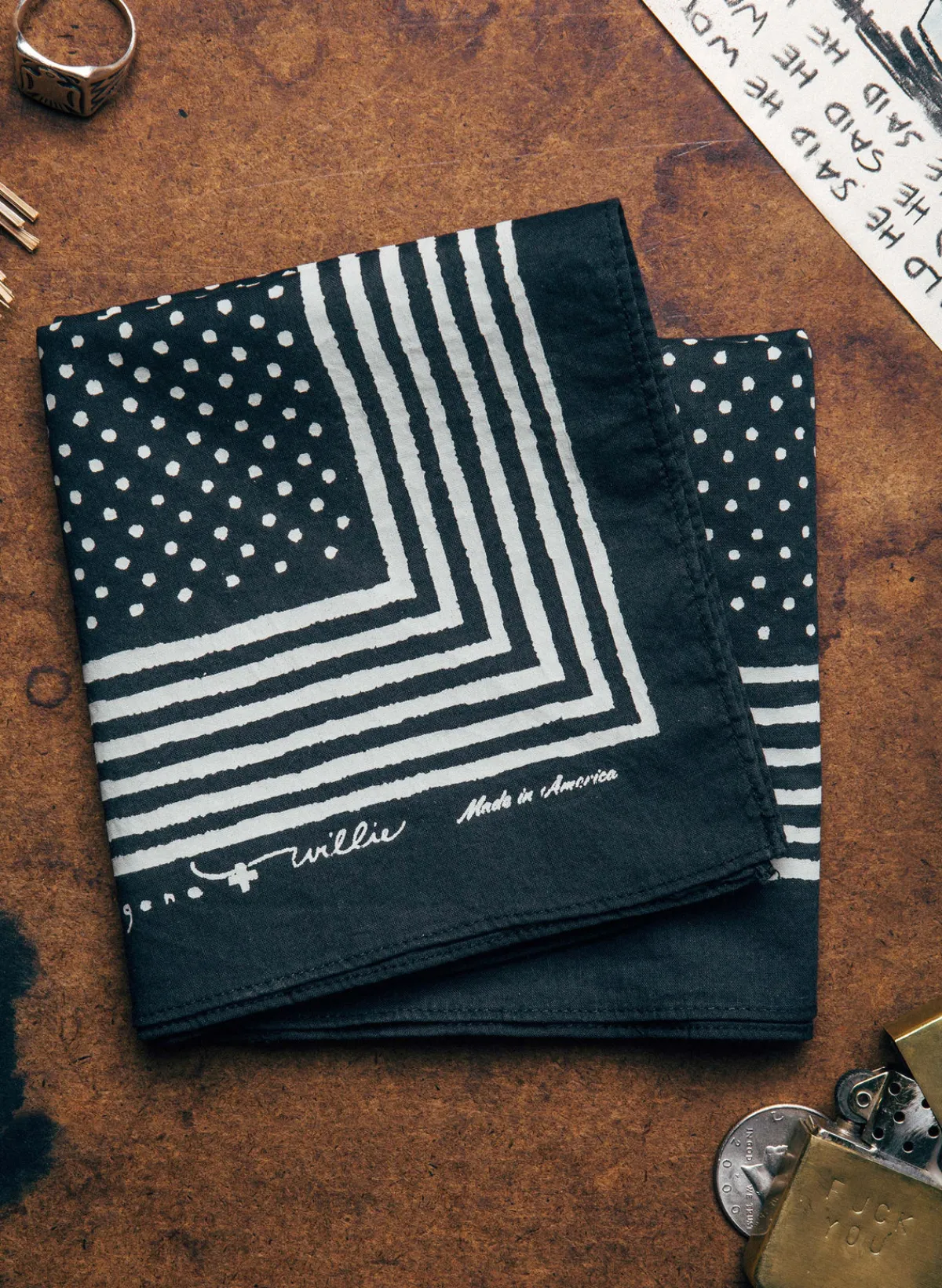 Women Imogene + Willie i+w vintage black bandana v2