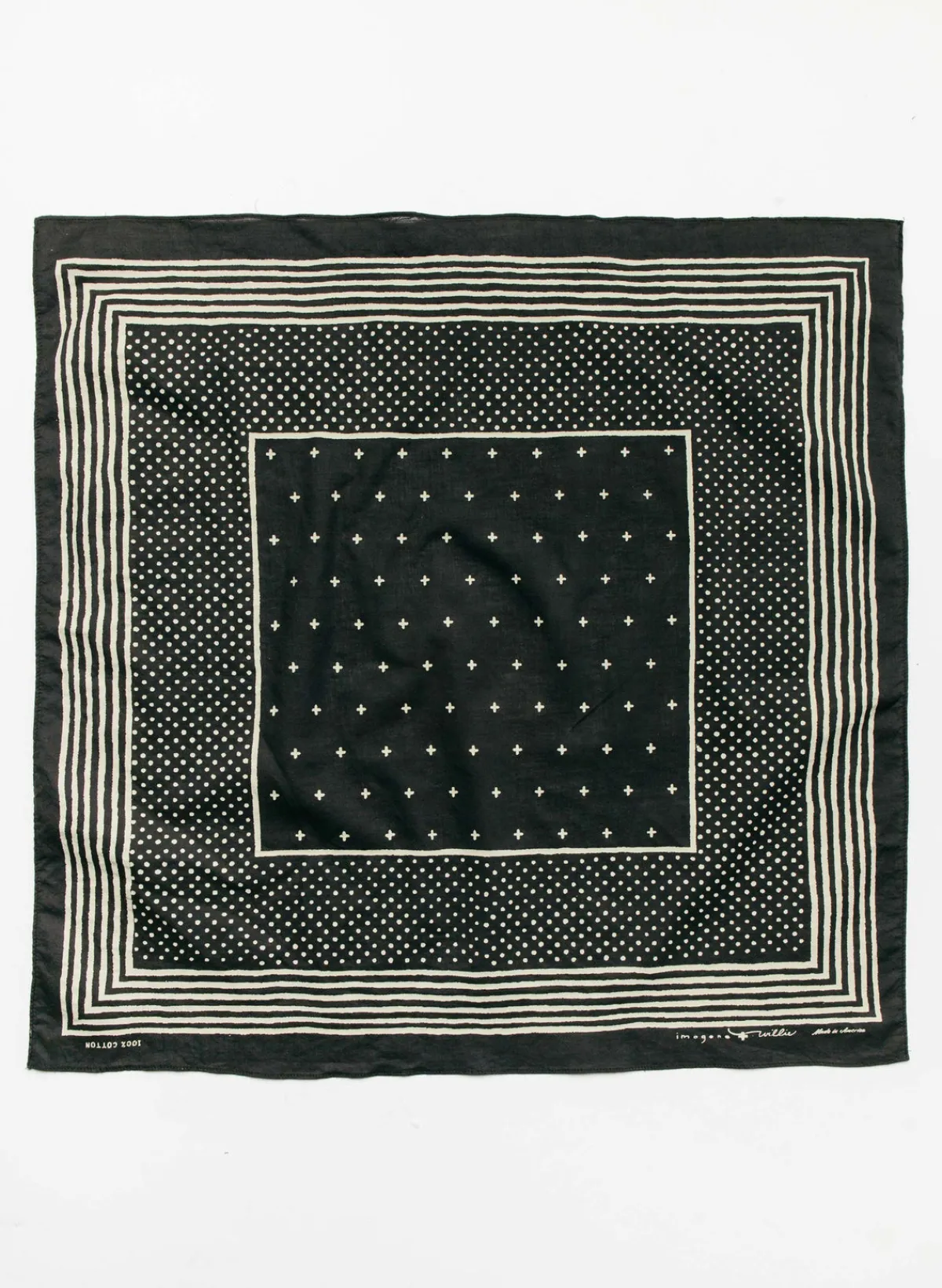 Women Imogene + Willie i+w vintage black bandana v2