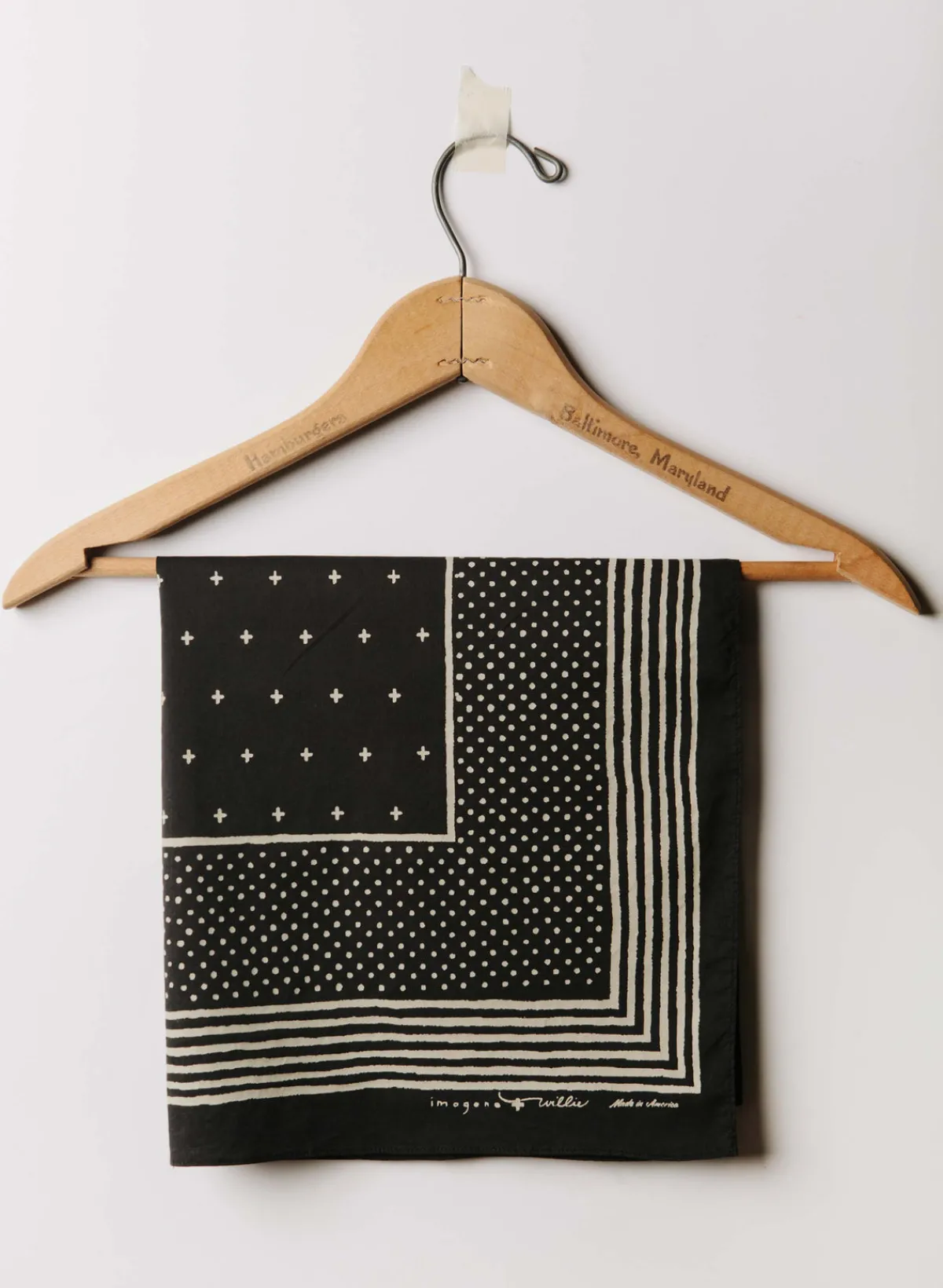 Women Imogene + Willie i+w vintage black bandana v2