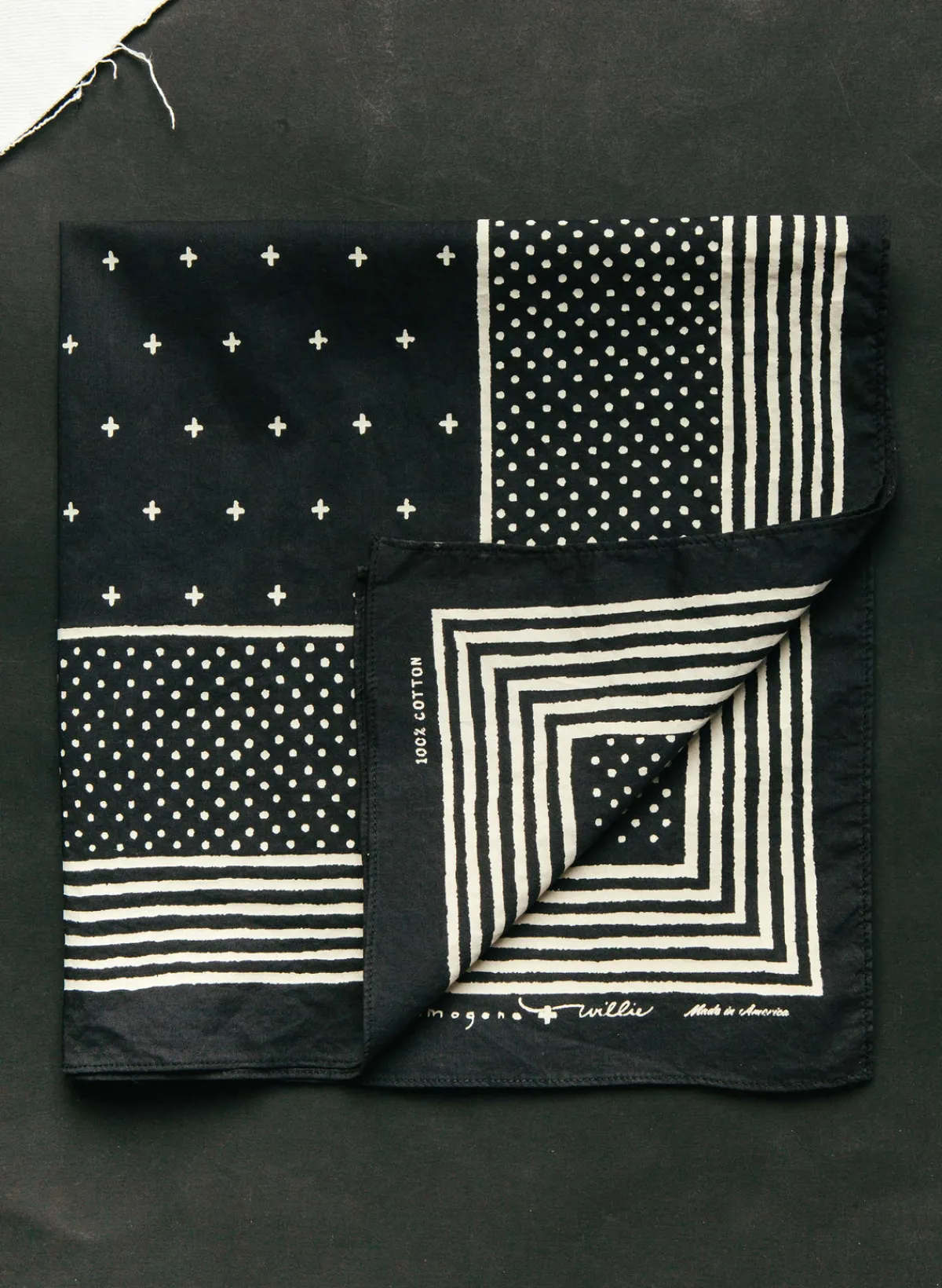 Women Imogene + Willie i+w vintage black bandana v2