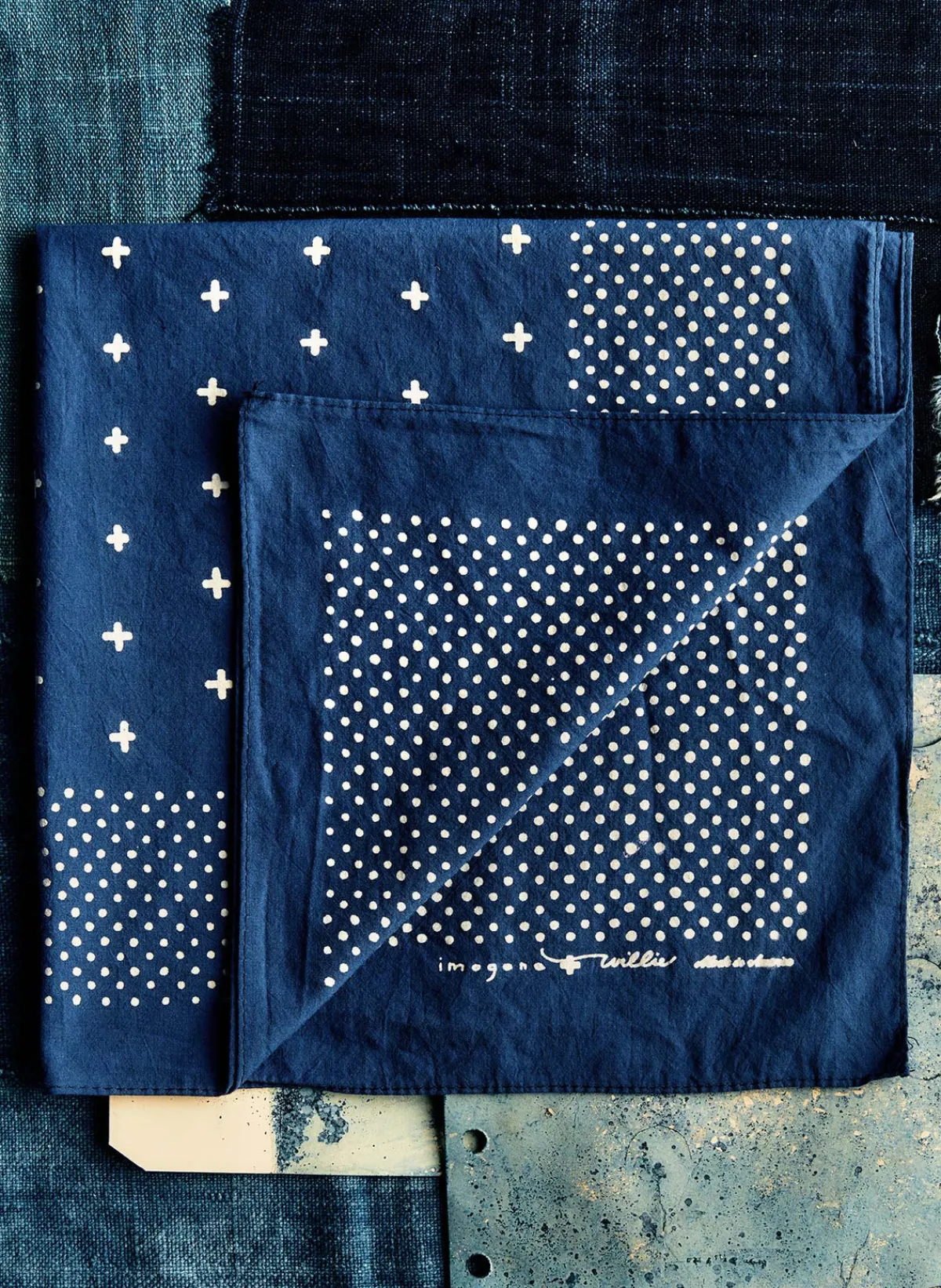 Imogene + Willie i+w vintage blue bandana