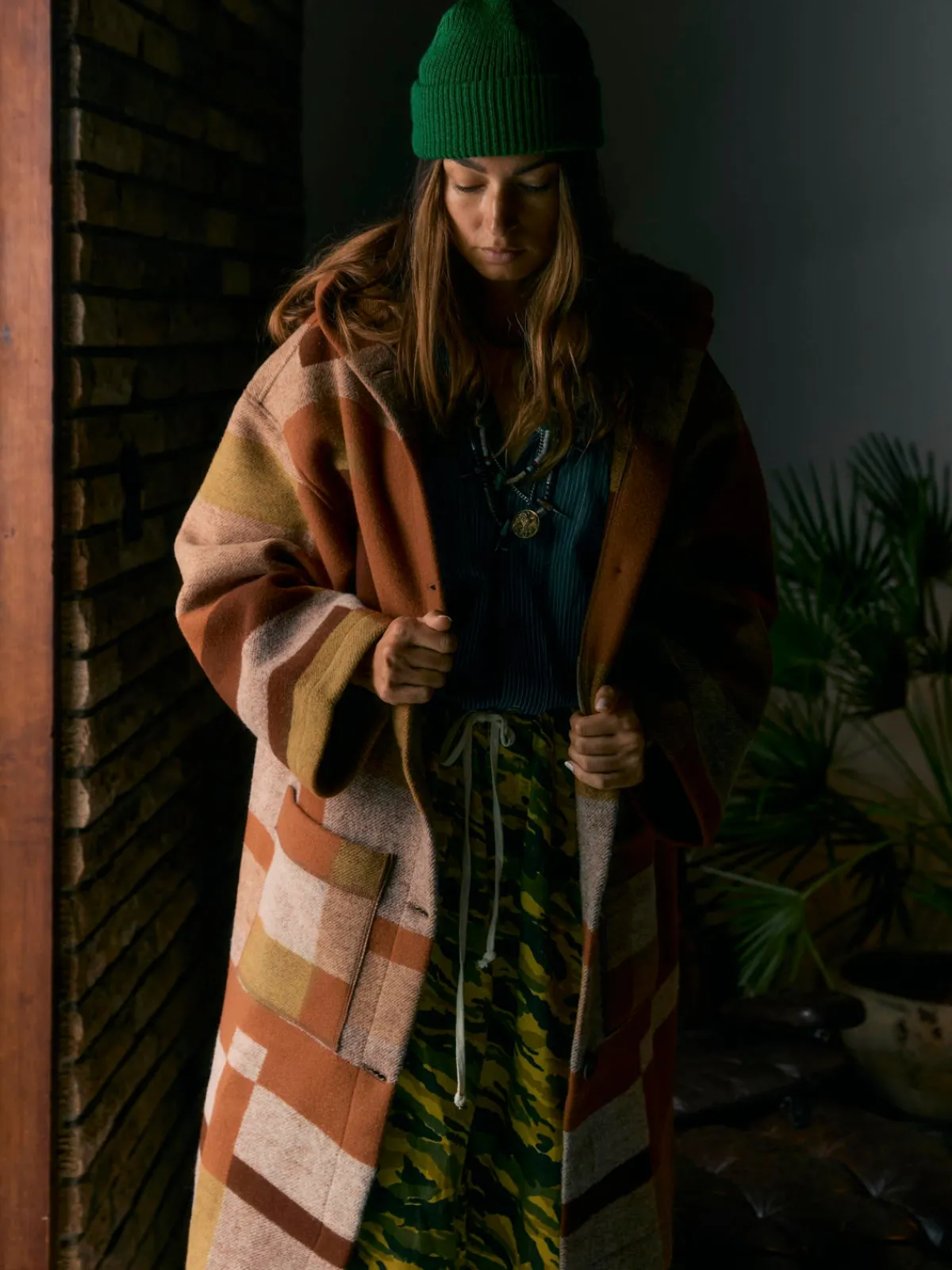 Women Imogene + Willie i+w x american woolen blanket coat 02