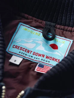 Women Imogene + Willie i+w x cdw reverse black indigo nep bomber