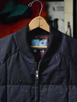 Women Imogene + Willie i+w x cdw reverse black indigo nep bomber