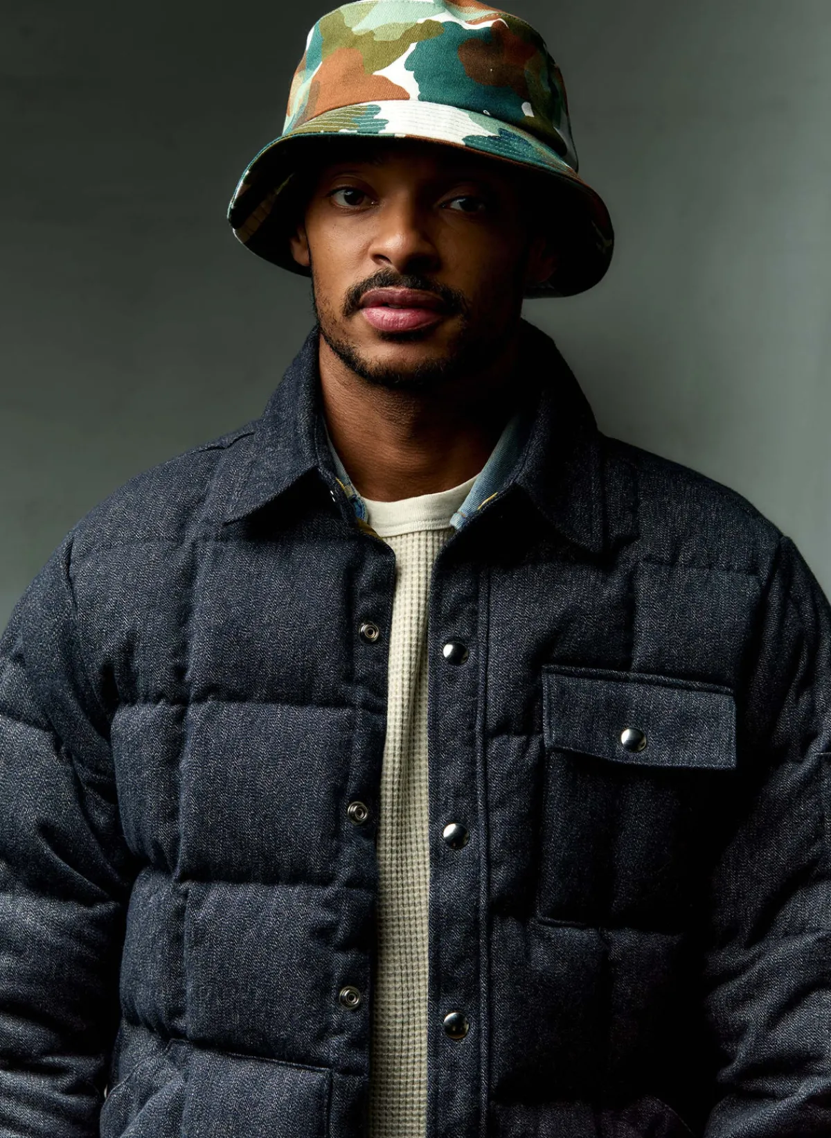 Imogene + Willie i+w x crescent down works quilted jaspe jacket