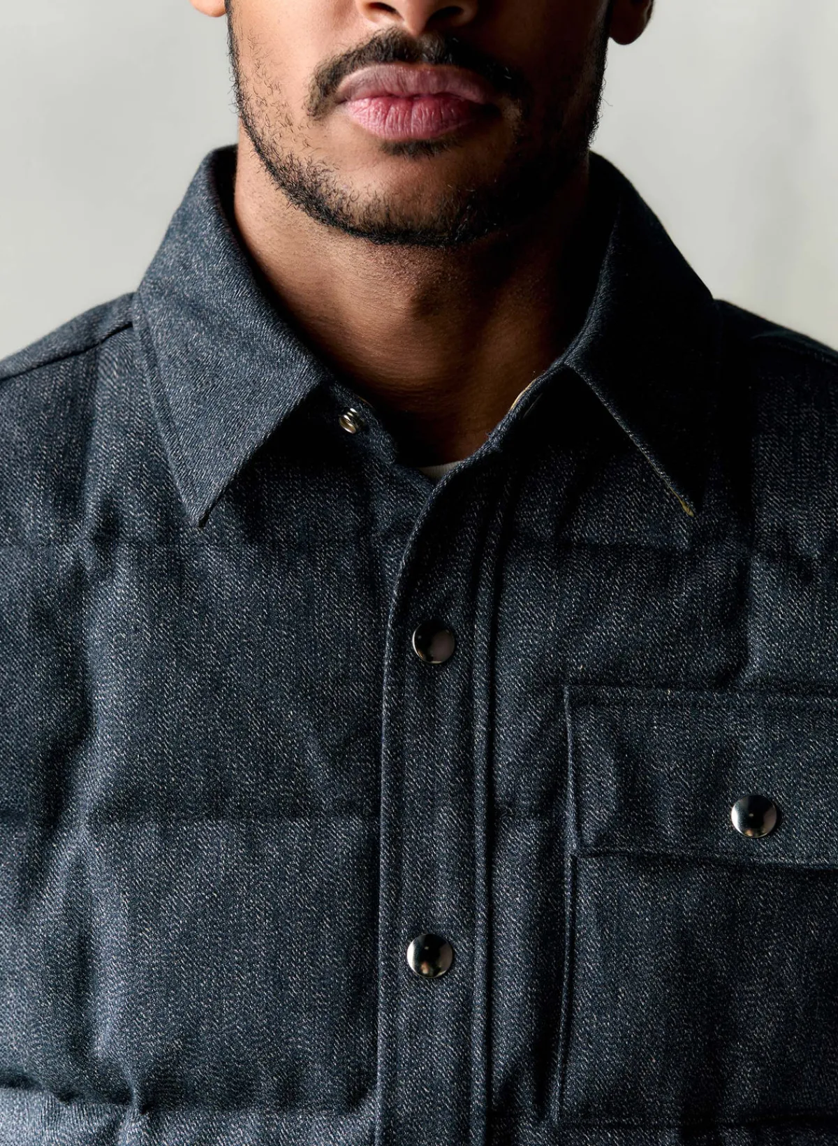 Imogene + Willie i+w x crescent down works quilted jaspe jacket