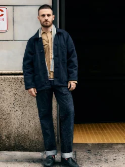 Imogene + Willie i+w x dehen knit work coat