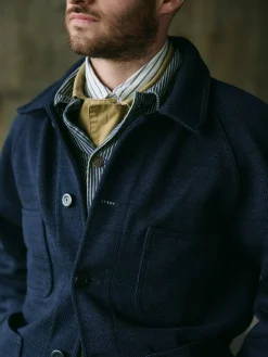 Imogene + Willie i+w x dehen knit work coat