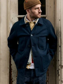 Imogene + Willie i+w x dehen knit work coat