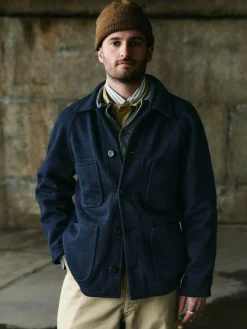 Imogene + Willie i+w x dehen knit work coat