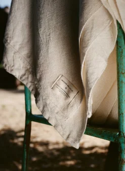 Women Imogene + Willie i+w x family heirloom weavers cotton throw in natural
