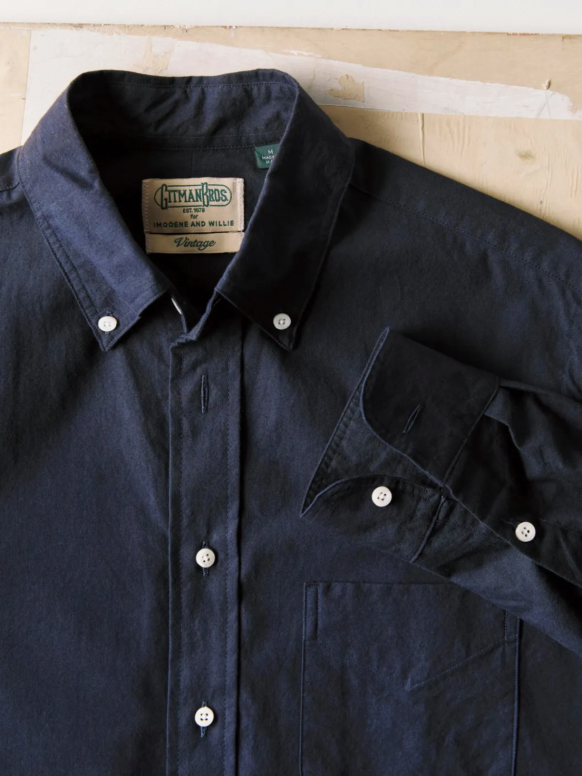 Imogene + Willie i+w x Gitman Vintage navy oxford