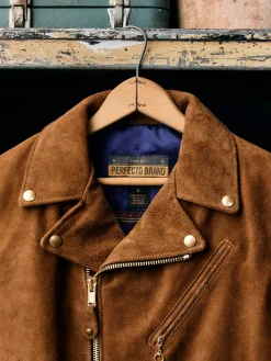 Women Imogene + Willie i+w x Schott NYC rough out perfecto jacket