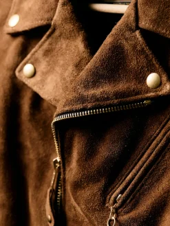 Women Imogene + Willie i+w x Schott NYC rough out perfecto jacket