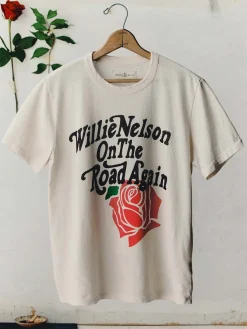 Women Imogene + Willie i+w x willie nelson "on the road again" tee