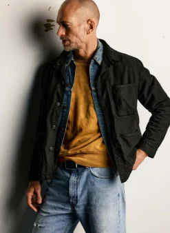 Imogene + Willie jack jacket in overdyed slate