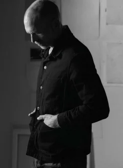 Imogene + Willie jack jacket in overdyed slate