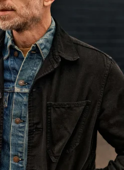 Imogene + Willie jack jacket in overdyed slate