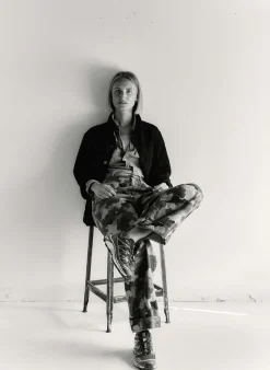 Women Imogene + Willie jack jacket in overdyed slate