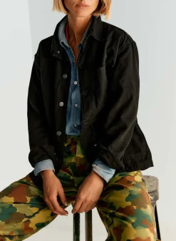 Women Imogene + Willie jack jacket in overdyed slate