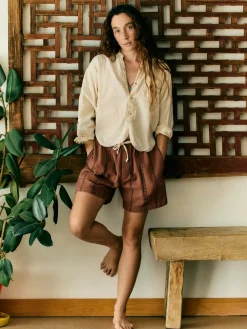 Women Imogene + Willie lagos lounge short in brown