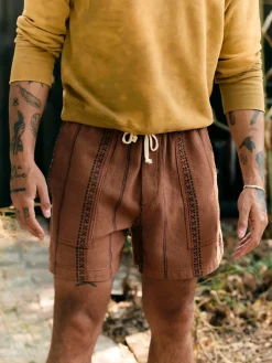 Imogene + Willie lagos lounge short in brown