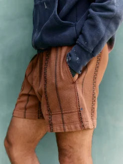Imogene + Willie lagos lounge short in brown