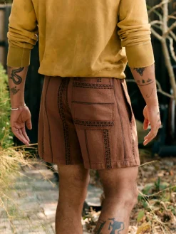 Imogene + Willie lagos lounge short in brown