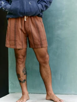 Imogene + Willie lagos lounge short in brown