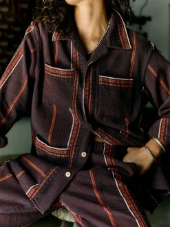 Women Imogene + Willie lagos woven border jacket