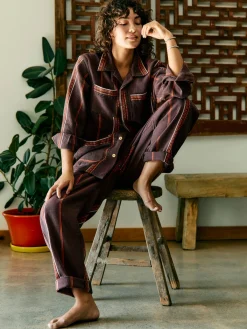 Women Imogene + Willie lagos woven border jacket