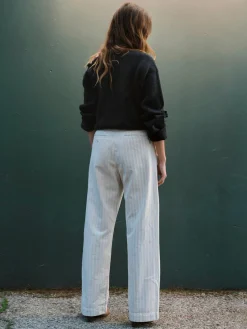 Women Imogene + Willie logan bleached indigo stripe