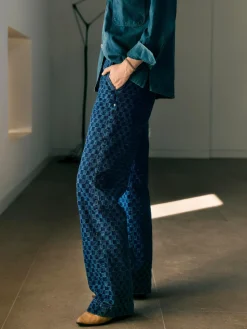 Women Imogene + Willie logan washed indigo check