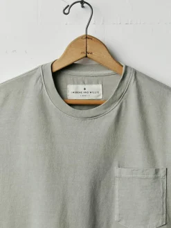 Imogene + Willie long sleeve pocket tee in stone