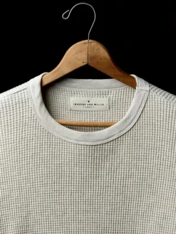 Imogene + Willie long sleeve thermal crew in ash