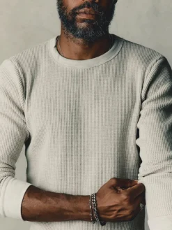 Imogene + Willie long sleeve thermal crew in ash