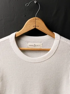 Women Imogene + Willie long sleeve waffle thermal in white