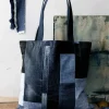 Women Imogene + Willie love fades recycled denim tote