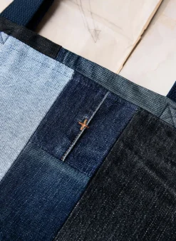Women Imogene + Willie love fades recycled denim tote
